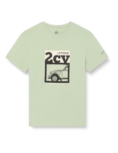 CITROËN Herren 2cv Automobiles Françaises Stampa Larga C24s T-Shirt, Pale Jade, XL CITROËN Herren 2cv Automobiles Françaises Stampa Larga C24s T-Shirt, Pale Jade, XL von CITROËN