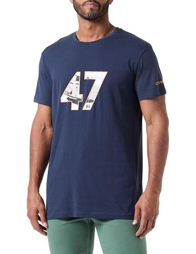 CITROËN Herren 47 H Type Stampa Larga & Logo Sullaica C24s T-Shirt, Deep Blue, Medium von Citroën