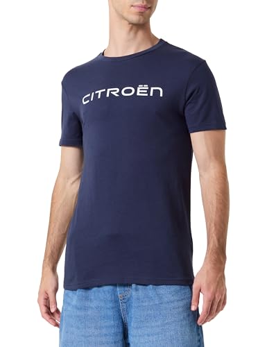 CITROËN Herren Logo Stampa Larga C24s T-Shirt, Deep Blue, XXL von Citroën