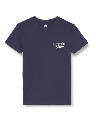 CITROËN Herren Origins Small & Stampa Evolution Sketches Sul Retro C24s T-Shirt, Deep Blue, XXL von CITROËN