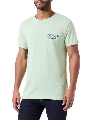 CITROËN Herren Origins Small & Stampa Evolution Sketches Sul Retro C24s T-Shirt, Pale Jade, XXL von Citroën