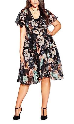 City Chic Damen Plus Size Epic Fleur Kleid, 50 von City Chic