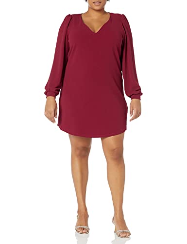 CITY CHIC Damen Plus Size Qiuero Kleid, True Red, 42 von CITY CHIC