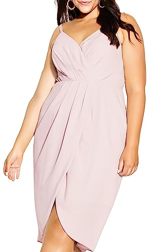 CITY CHIC Damen Plus Size Tulip Ff Kleid, Soft Blush, 48 von CITY CHIC