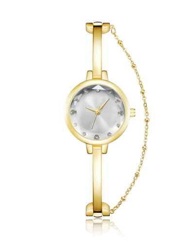 CIVO Armbanduhr-Damen Gold Edelstahl Analog-Damenuhr - Designer Mode Wasserdicht Uhr Damen Elegant Quarz Uhr mit Armband, Geschenke für Frauen von CIVO