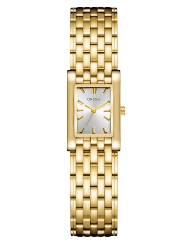 CIVO Armbanduhr Damen Gold Edelstahl: Analog Klassisches Quadrat Damenuhr - Klein Luxus Mode Uhren für Frauen von CIVO