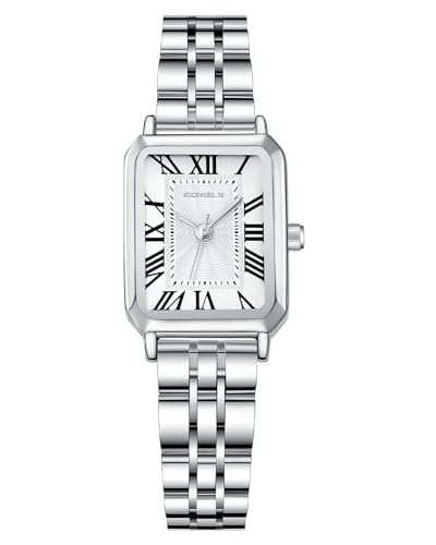 CIVO Armbanduhr Damen Silber Wasserdicht: Vintage Klein Analog Damenuhr Edelstahl - Klassiker Geburtstagsgeschenk für Frauen von CIVO