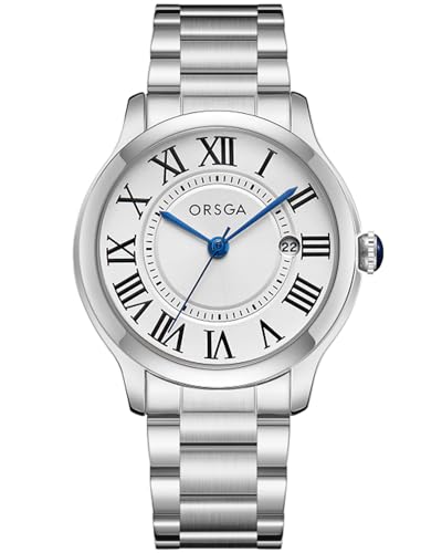 CIVO Uhren Herren Silber Edelstahl Analog Armbanduhr Herren Minimalistisch wasserdichte Datum Quarz Herrenuhren, Geschenke für Männer von CIVO