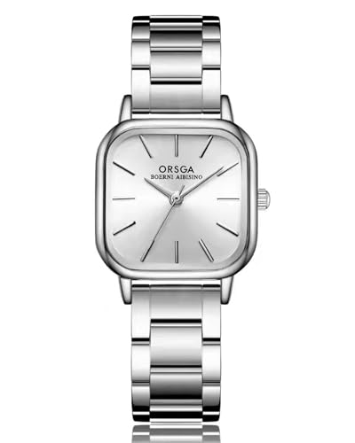 CIVO Damen Uhr Edelstahl Silber Analog Armbanduhr Damen Wasserdicht Klassisch Elegante Kleid Damenuhr Quarz Minimalistische Geschenke Uhren fur Frauen Damen von CIVO