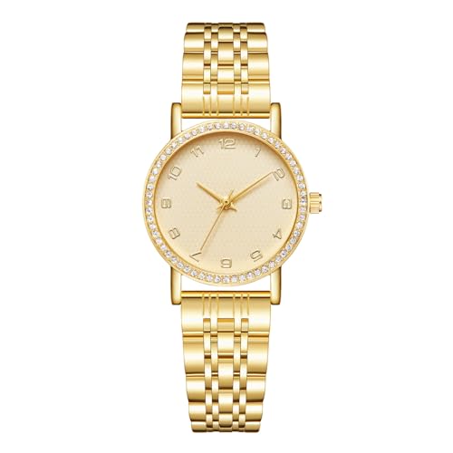 CIVO Damen Uhr Gold Armbanduhr: Edelstahl Analog Damenuhr - Wasserdicht Quartz Uhren für Frauen von CIVO