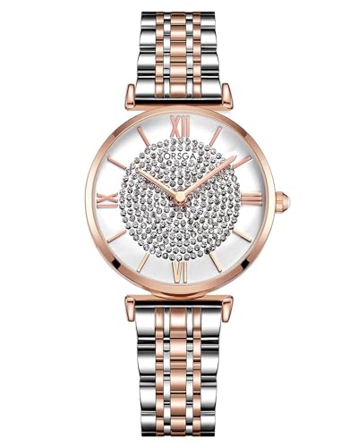 CIVO Damen Uhr Roségold Edelstahl Analog Quarz Armbanduhr Damen Wasserdicht Klassisch Elegante Geschenke Uhren fur Frauen Damen von CIVO