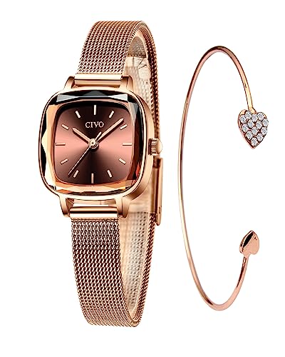 CIVO Damen Uhr Analoge Quarz Designer Wasserdicht Elegant Einfach Lässige Geschenk für Damen von CIVO