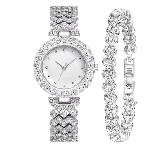CIVO Damen Uhr Silber Analog: Mode Kleid Designer Armbanduhr - Business Wasserdicht Set für Frauen Mädchen Geschenk von CIVO
