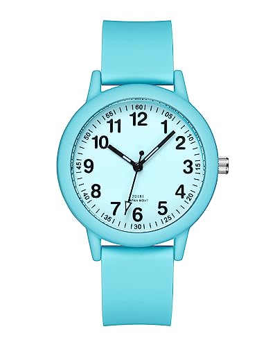 CIVO Damen Uhren Blau Wasserdicht Minimalistisch Armbanduhr Damen Gummi Analog Quarz Frauen Student von CIVO