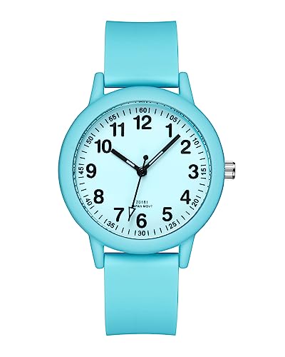 CIVO Damen Uhren Minimalistisch Analog Quarz Gummi Damenuhr Wasserdicht Mode Kleid Elegant Frauen Student Teenager Blau von CIVO