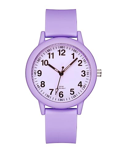 CIVO Damen Uhren Analog Quarz Wasserdicht Minimalistisch Armbanduhr Damen Gummi Frauen Student von CIVO