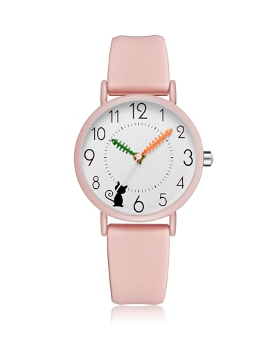 CIVO Damenuhr Analog Silikon Armbanduhr-Damen - Einfache Rosa Wasserdicht Quarz Uhr Damen Elegant Klassische, Mode Geschenke für Frauen von CIVO