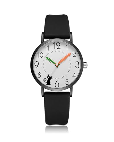 CIVO Damenuhr Analog Silikon Armbanduhr-Damen - Einfache Schwarz Wasserdicht Quarz Uhr Damen Elegant Klassische, Mode Geschenke für Frauen von CIVO