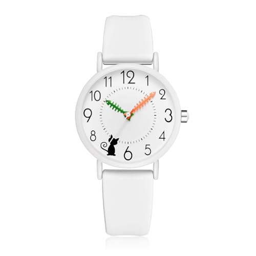 CIVO Damenuhr Analog Silikon Armbanduhr-Damen - Einfache Weiß Wasserdicht Quarz Uhr Damen Elegant Klassische, Mode Geschenke für Frauen von CIVO