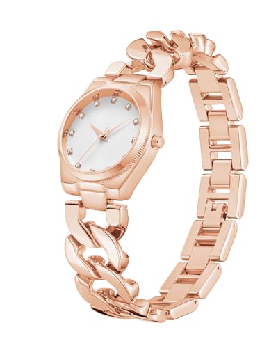 CIVO Damenuhr Roségold Kleines Zifferblatt Uhr Damen Analog Quartz Vintage Armbanduhr für Damen mit Diamant von CIVO