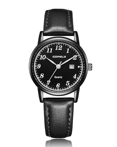 CIVO Damen Uhren Leder Armbanduhr: Analog Klein Minimalistische Wasserdicht Elegante Kleid Geschenke fur Frauen von CIVO