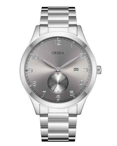 CIVO Herren Uhr Edelstahl Armbanduhr: Analog Herrenuhr - Silber Grau Quarz Männer Uhren von CIVO