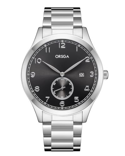 CIVO Herren Uhr Edelstahl Armbanduhr: Analog Herrenuhr - Silber Quarz Männer Uhren von CIVO