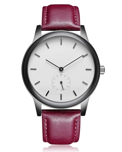 CIVO Herren Uhren Sportlich Leder - Armbanduhr Herren Analog Wasserdicht Lässig Klassisch Geschenke Uhren für Männer von CIVO