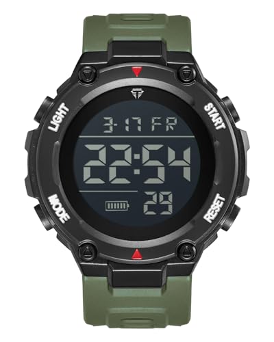 CIVO Herrenuhr Digital Militär Armbanduhr: LED Groß Ziffernblatt Uhren fur Herren Army Grün - Wasserdicht Digitaluhr mit Stoppuhr Wecker von CIVO
