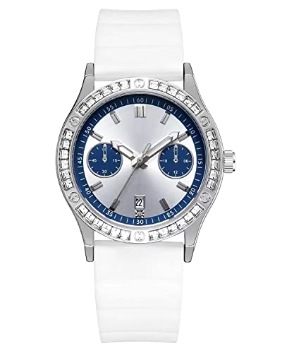 CIVO Uhr Damen Analog Quarz Mode Wasserdicht Minimalistisch Teenager Gummi Kleid Elegant Beiläufig Designer Weiß von CIVO