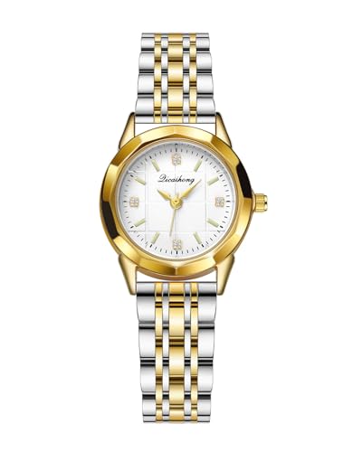 CIVO Uhr Damen Edelstahl Analog: Vintage Klein Silber Armbanduhr Damen Diamant - Klassiker Wasserdicht Quartz Damenuhren von CIVO