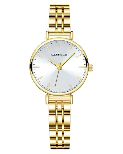 CIVO Uhr Damen Gold Silber: Elegant Wasserdicht Klein Analog Damenuhr - Vintage Quartz Edelstahl Armbanduhr Damen - Schönes Geschenkideen für Frauen von CIVO