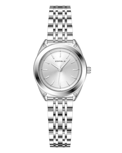 CIVO Uhr Damen Silber Wasserdicht: Vintage Klein Edelstahl Analog Armbanduhr Damen - Klassiker Rund Quartz Damenuhren von CIVO