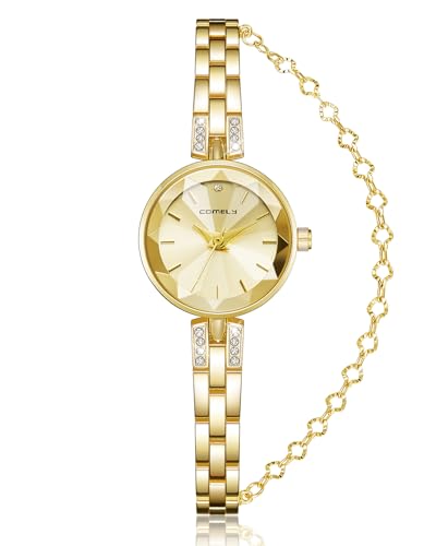 CIVO Uhr Gold Armbanduhr Damen: Edelstahl Klein Damenuhr mit Armband - Analog Wasserdicht Uhr für Freundin, Ehefrau von CIVO