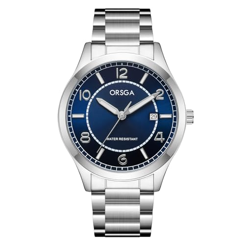 CIVO Uhren Herren Blau Armbanduhr: Analog Quarz mit Datum Herrenuhr - Edelstahl Wasserdicht Herren Uhr von CIVO