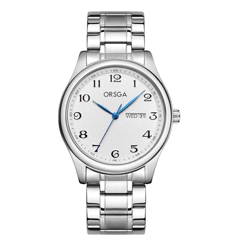 CIVO Uhren Herren Edelstahl Silber - Analog Datum Business Armbanduhr Herren 40mm Einfache Casual Wasserdicht Quarz Herren Uhr Klassische Geschenke für Männer von CIVO