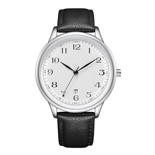 CIVO Uhren Herren Lederarmband Armbanduhr: Schwarz Analog Wasserdicht Männer Uhren Quarz Business Herrenuhr Weiß Zifferblatt CIVO Uhren Herren Lederarmband Armbanduhr: Schwarz Analog Wasserdicht Männer Uhren Quarz Business Herrenuhr Weiß Zifferblatt von CIVO