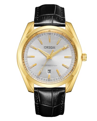 CIVO Uhren Herren Lederarmband Armbanduhr: Schwarz Herrenuhr Wasserdicht - Analog Männer Uhr Silber Ziffernblatt mit Datum Leuchtend Business Elegante von CIVO