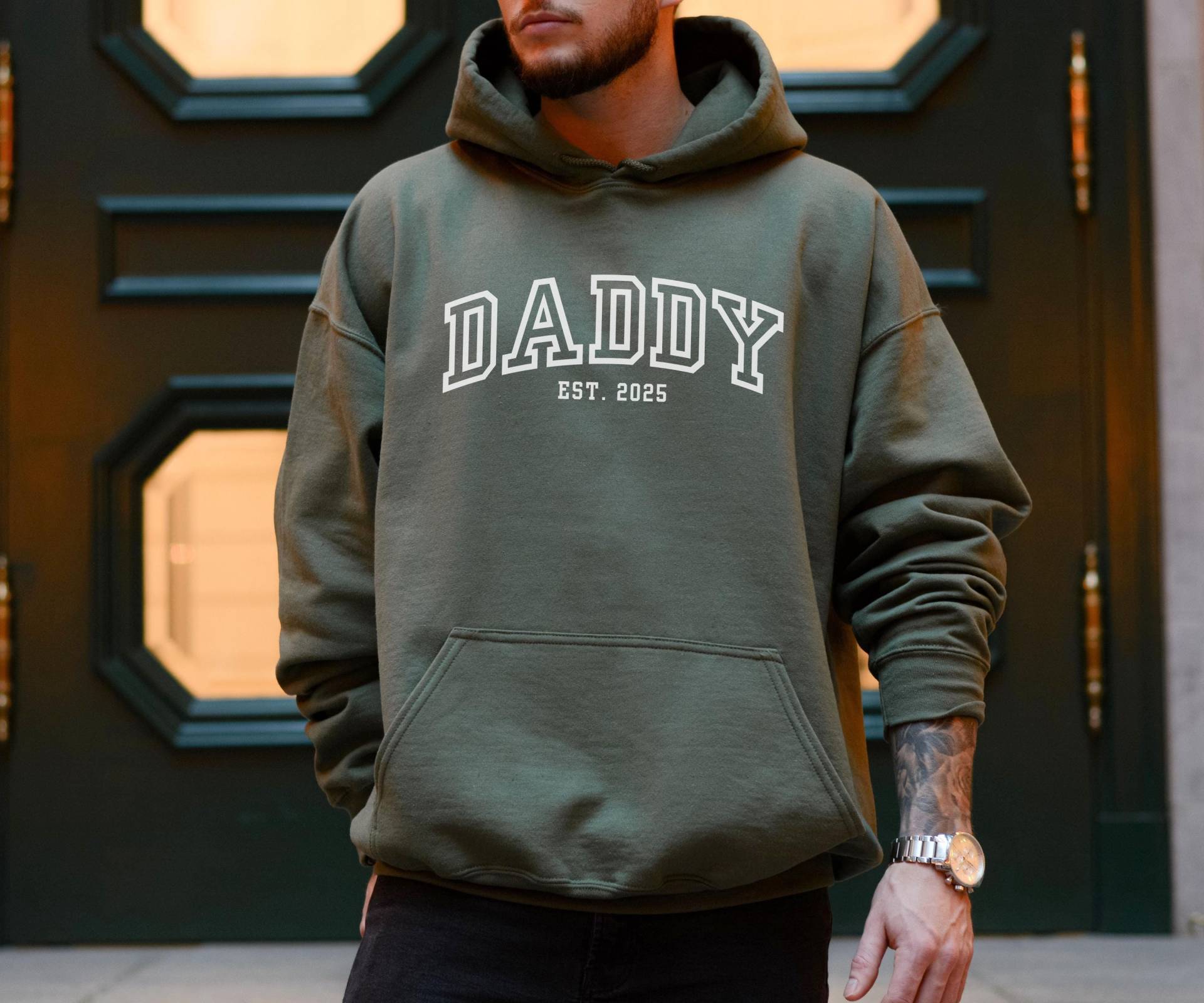 Personalisiert Papa Sweatshirt Vater Weihnachtsgeschenk Hoodie Geschenke Geburtstag Pullover Vatertag Geschenk Sweater Papi Shirt von CIWDesignCo