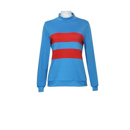 CIYASHEH Game Undertale Frisk Chara Cosplay Kostüm Halloween Karneval Kostüm Outfit Komplettes Set für Mädchen Damen von CIYASHEH