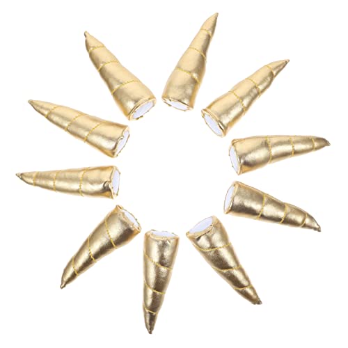 CIYODO 10 Stück Teiliges DIY Einhorn Horn Haarclip Goldfarben Leichtes Horn Dekor Strapazierfähiges Zubehör für Haarschmuck Kostüme Party Bastelbedarf Geeignet für Zufällige Farbe CIYODO 10 Stück Teiliges DIY Einhorn Horn Haarclip Goldfarben Leichtes Horn Dekor Strapazierfähiges Zubehör für Haarschmuck Kostüme Party Bastelbedarf Geeignet für Zufällige Farbe von CIYODO