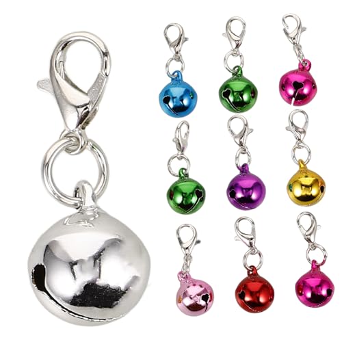 CIYODO 10 Stück Teiliges Haustier Glocken aus Robustem Verschleißfest Dekorativ Weiche Klangglocken für und Hundehalsbänder Langlebig Rostfrei für Weihnachtsdekoration von CIYODO