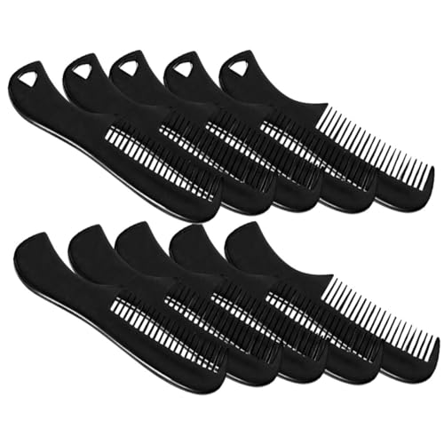 CIYODO 10 Stück Teiliges Herren Kompakte Robuste Pocket Combs für Bart Haarstyling Tragbare Mini reisekämme Feine Verarbeitung Langlebig für Unterwegs und Präzises Styling von CIYODO