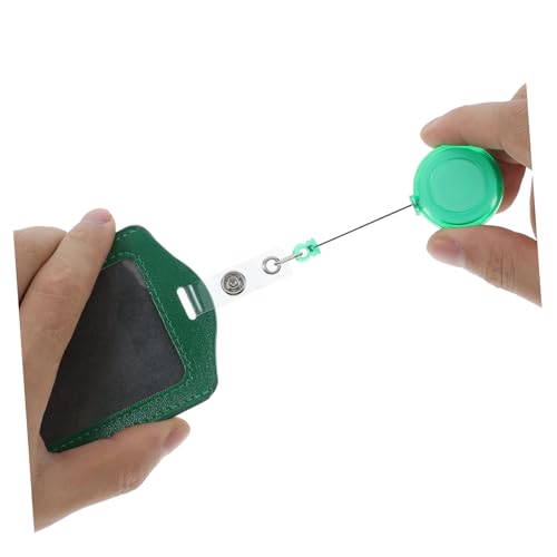 CIYODO 10 Stück Teiliges Hochformat Ausweishülle aus PU Leder Klare Frontabdeckung Strapazierfähiger Passetui für Ausweise Visitenkarten mit Zufälligem Einziehclip für von CIYODO