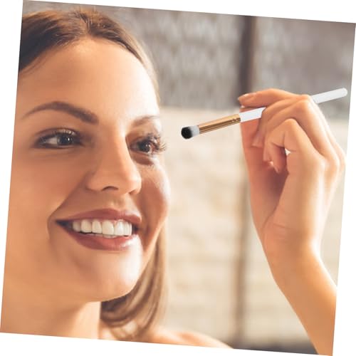 CIYODO 10 Stück Teiliges Make up Pinselset für Frauen Vielseitige Lidschatten Concealer pinsel Weiße Synthetische Borsten Leicht Langlebig für Anfänger und Profis Perfektes von CIYODO
