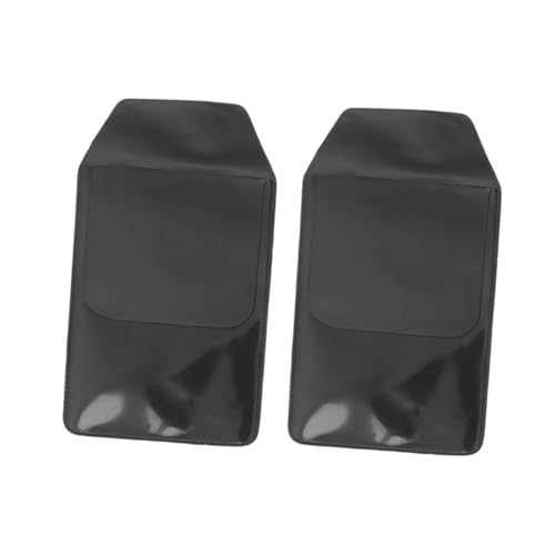 CIYODO 10 Stück Teiliges PVC Stiftetui Auslaufsicher Trapezförmig Schwarz Kratzfest Vielseitig als Federmäppchen Kosmetiktasche oder Münzbeutel für Büro und Krankenschwester Geeignet von CIYODO