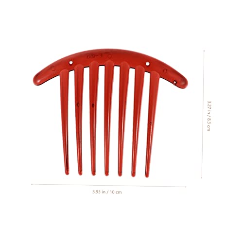 CIYODO 10 Stück Zähne Mondförmiger Haarkamm Haarschmuck für Frauen Elegant Kunststoff Haarkamm in Schwarz und Rotbraun Sicher und Strapazierfähig für Partys und Hochzeiten von CIYODO