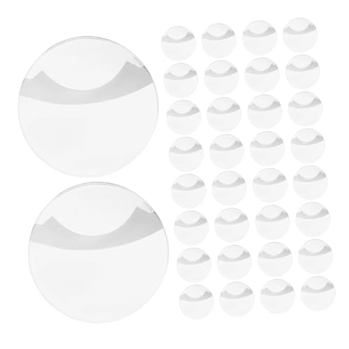 CIYODO 100 Stück Runde Abzeichen Schutzhüllen Transparent Kratzfest Abzeichenhülle Für Anime Button Pins Passend Zum Schutz Und Aufbewahrung von CIYODO