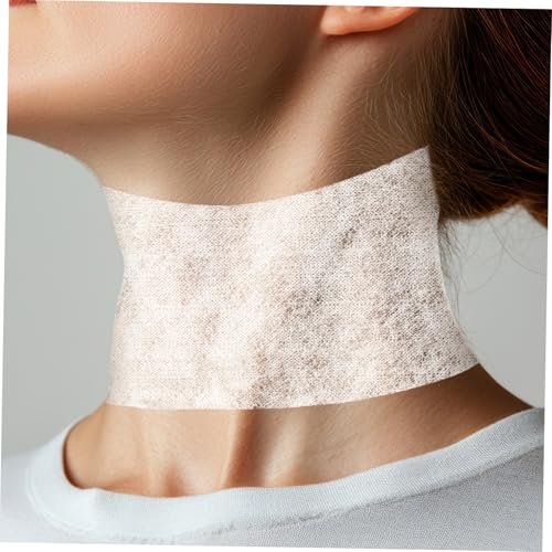 CIYODO 100 Stück Seiden Halsmaske Papier Falten Halsabdeckung Feuchtigkeitsspendend Hautpflege Nackenmaske Straffend Faltenglättend Dekolleté Pflege von CIYODO