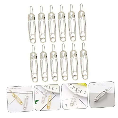 CIYODO 12 Stück Teiliges Haarschmuck für Frauen und Mädchen Langlebige Leichte Haarspangen Sicherheitsnadel design Klassisches Silber Stabiler für Haartypen Farben von CIYODO